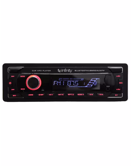AUTOESTEREO UN DIN BT-SD-AUX, MARCA INFINITY, MOD. ALPHA100