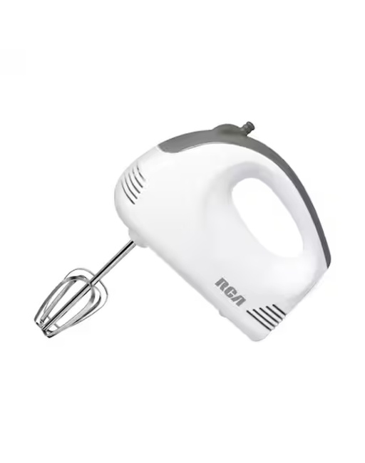 BATIDORA DE MANO 5 VEL. COLOR BLANCO, MARCA RCA, MOD. RC-094