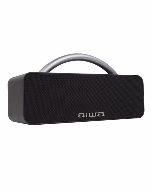 BOCINA BLUETOOTH WATERPROOF TWS NEGRA 20W RMS RADIO FM, MARCA AIWA, MOD. AWS80BTB