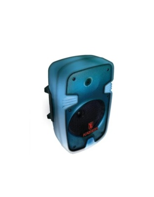 BAFLE RECARGABLE 8" LUZ MULTICOLOR 6,200W PMPO/10W RMS RADIO FM, MARCA KSR, MOD. KSW1008-2