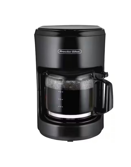 CAFETERA DE GOTEO 10 TAZAS COLOR NEGRO, MARCA PROCTOR SILEX, MOD. 48351G