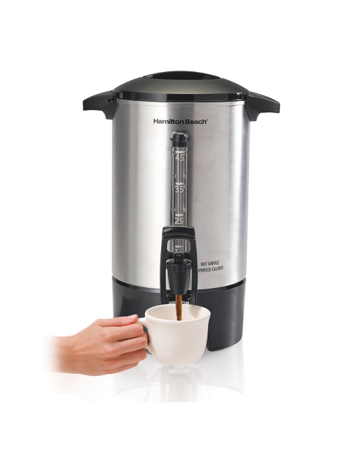 CAFETERA PARA 45 TAZAS C/NIVEL DE AGUA, MARCA HAMILTON BEACH, MOD. 40519G