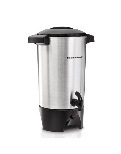 CAFETERA PERCOLADORA 45 TAZAS ACERO INOXIDABLE, MARCA HAMILTON BEACH, MOD. 40515G