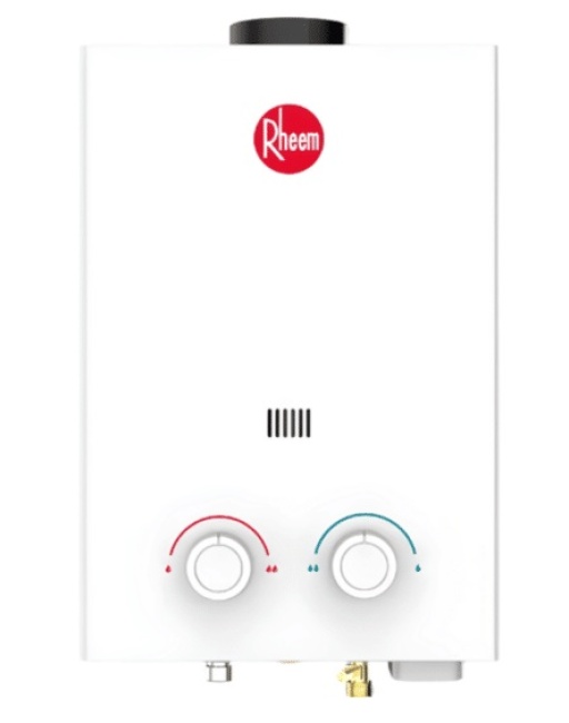 CALENTADOR INSTANTANEO 6L GAS LP 1 SERVICIO, MARCA RHEEM, MOD. RHE-CHN06P