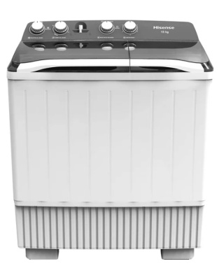 LAVADORA DE 18 KG DOS TINAS COLOR BLANCO HISENSE, MOD. WSA1803P
