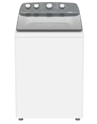 LAVADORA 20 KG CARGA SUPERIOR C/BLANCO MARCA WHIRLPOOL, MOD. 8MWTW2024WJM