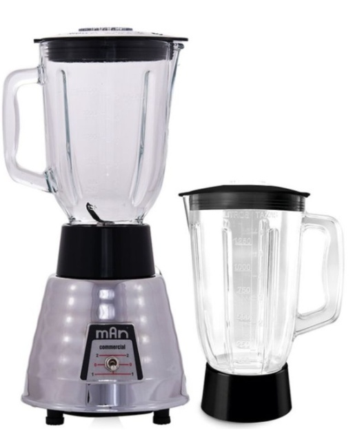 LICUADORA  ALUMINIO VASO VIDRIO 1.25L 700W COLA DE RATON 2 VEL MAN, MODELO LM42025VCR161