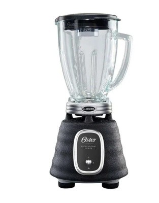 LICUADORA 1000W VASO VIDRIO COLOR NEGRA DE PALANCA (2114099) OSTER, MOD. BLSTBPST-013