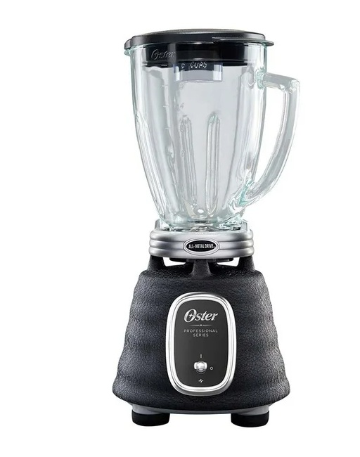 LICUADORA 1000W VASO VIDRIO COLOR NEGRA DE PALANCA (2114099) OSTER, MOD. BLSTBPST-013
