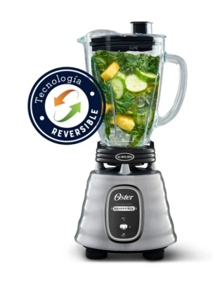 LICUADORA 700W VASO VIDRIO MOTOR REVERSIBLE ACERO INOX (2114087) OSTER, MOD. BLSTBESTE