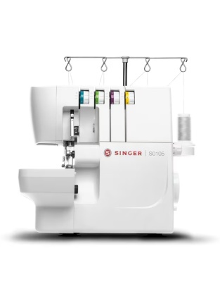 MAQUINA DE COSER OVERLOCK 4 HILOS MARCA SINGER, MOD. S0105