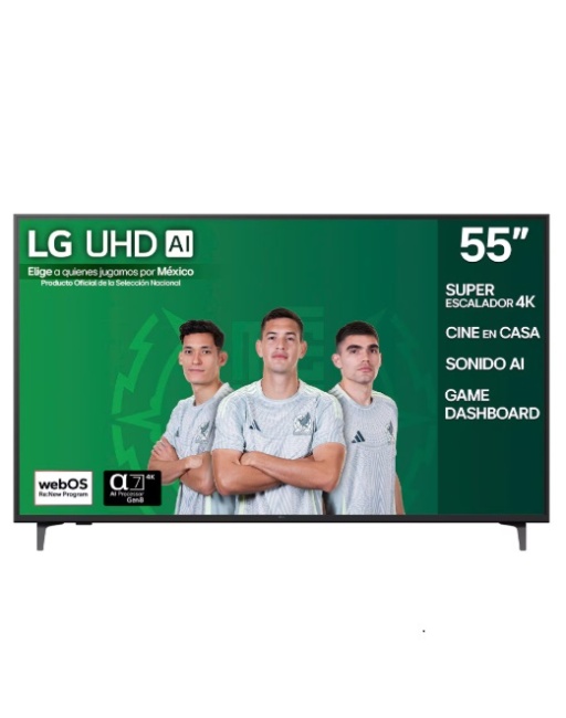 PANTALLA DE 55" SMART TV 4K UHD LG, MOD. 55UA7500PSA