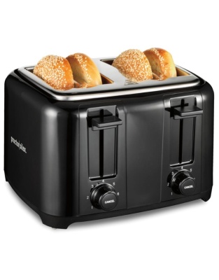 TOSTADOR 4 REBANADAS COLOR NEGRO HAMILTON BEACH, MOD. 24215G
