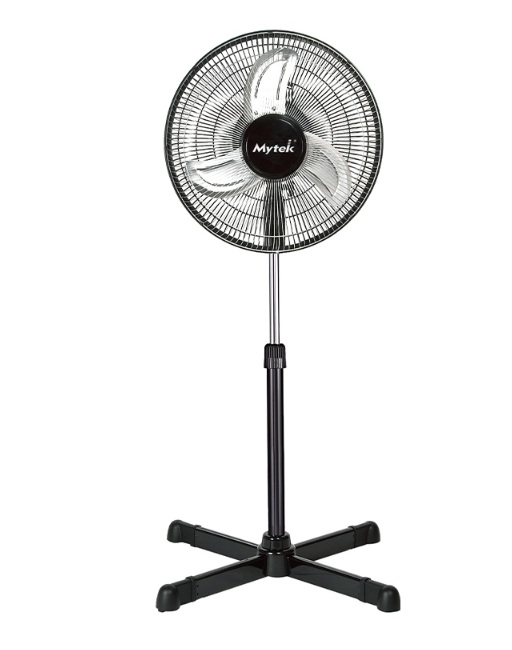 VENTILADOR 16" DE PEDESTAL DE METAL MARCA MYTEK, MOD. 3369