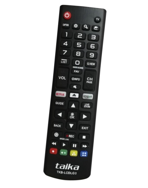 CONTROL REMOTO PARA TELEVISION, SMARTV, LCD, LED PARA MARCA LG, MARCA TAIKA, MOD. TKB-LCDLG2