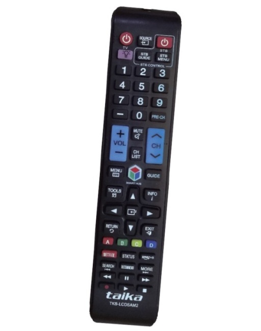 CONTROL REMOTO PARA TELEVISION, SMARTV, LCD, LED Y PLASMA PARA LA MARCA SAMSUNG, MARCA TAIKA, MOD. TKB-LCDSAM2